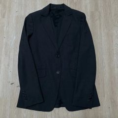 セオリー ノーカラー スーツ LINDRAYIA B 定番ジャケット ブラック