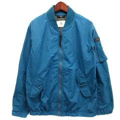 エーグル AIGLE 撥水 リブカラー ショート ジャケット ブルゾン ターコイズブルー 40 ZBF069Jのサムネイル