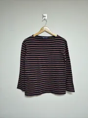 SAINT JAMES セントジェームス ストライプ Tシャツ 36 - T15