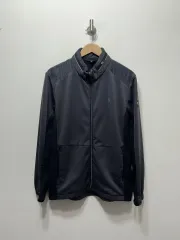HAZZYS へジス ブラック ウィンドブレーカー アウター ジップアップ ジャケット XL