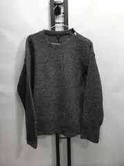 JILL STUART NEW YORK ニット ショルダージッパー ウール セーター グレー XL