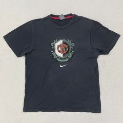 00s 希少 Nike Manchester United Tシャツ 黒 金 - メルカリ