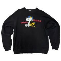 ピーナッツ SNOOPY & ウッド ヴィンテージ スウェットシャツ