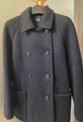 A.P.C. アーペーセー ネイビー ダブル ボタン コートのサムネイル
