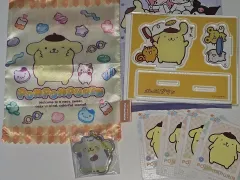 ポムポムプリン グッズ 3種セット (アクリルスタンド ポーチ キーホルダー