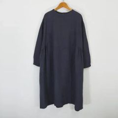 未使用 YAMMA ヤンマ産業 リネン100 ロングモモンガワンピース