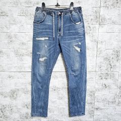 Cambio デニムパンツ Sサイズ ダメージ加工 ペイント加工 - メルカリ