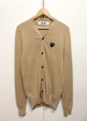 COMME des GARCONS ブラック ハート ニット カーディガンのサムネイル