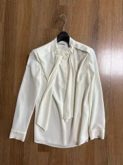 SAINTLAURENT サンローラン シルクシャツ フロントタイ 38 - メルカリ