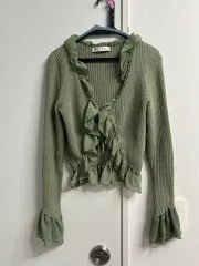 ザラ ラッフルカーディガン