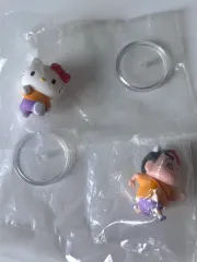 まとめ) サンリオ クレヨンしんちゃん コラボ ハローキティ フィギュア マスコット