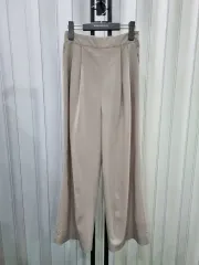 MAGJAY ベージュ ワイド スラックス レディース ズボン