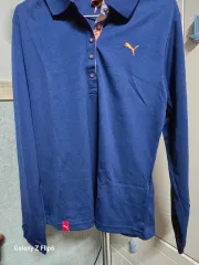 プーマ ネイビー メンズ 長袖 カラーTシャツ