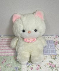 水色と白のハート付きぬいぐるみ ファンシーアラモード - メルカリ