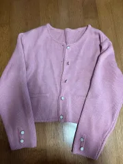 5回未満着用 ピンク 春 カーディガン