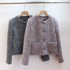 お値下げ中】CLANE オーバーツイードコート ピンク お値下げ中】CLANE