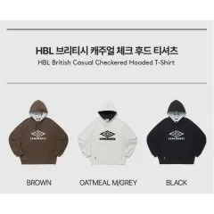 アンブロ HBL ブリティッシュ カジュアル チェック フード Tシャツのサムネイル