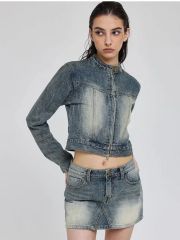ZARA ナポレオンジャケット デニム 完売 - メルカリ