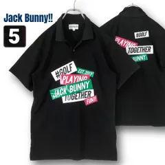 JACK BUNNY ジャックバニー★ゴルフポロシャツ★クールフリーカノコ★ストレッチ性・UVカット・速乾性★半袖★ブラック★5    #2604A117