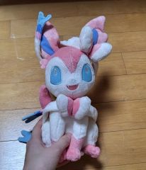 ポケモンセンター Pokémon time ぬいぐるみ ニンフィア タグ無し美品