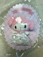 レディマイメロディ ぬいぐるみバッジ ポーチ 手鏡 ヘアクリップ