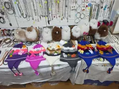 アルパカ 耳 かわいい キッズ 帽子 アレルギーなしのサムネイル