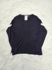 Calvin Klein ブラック レイヤード ニット トップス XS