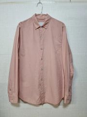 良品 フランクアンドアイリーン メンズ M相当LUKE 長袖シャツ くすみ