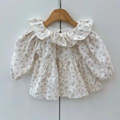 新品未使用 marron ワンピース スカート 花柄 スプリングドレス 80 
