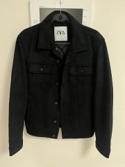 ZARA フェイクスエードレギュラーフィットジャケット - メルカリ