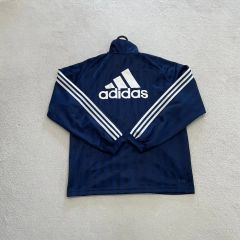 希少日本製・美品】00s adidasジャージ上下 セット（青×白・サイズM