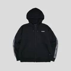 ノルディ - テープライン フーディージップアップ (ブラック)のサムネイル