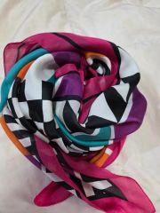EMILIO PUCCI ストール マルチカラー シルク スカーフ - メルカリ