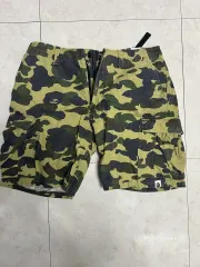 A BATHING APE アベイシングエイプ カモフラ カーゴ ハーフパンツ L