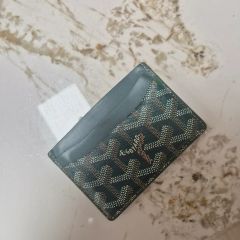 GOYARD ゴヤール 三つ折り ボタン開閉 キャンバス×レザー 財布 - メルカリ