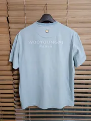 正規品 ウーヨンミ バックロゴ 半袖Tシャツ 50サイズ ミント色 105 XLのサムネイル