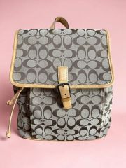 【新品未使用】COACH CH591 シグネチャー ミニ リュック バックパック 新品未使用】COACH CH591 シグネチャー ミニ リュック バックパック