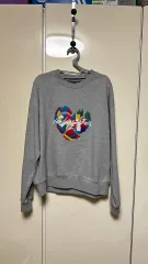 アンダーソンベル ハート 刺繍 スウェット グレーのサムネイル
