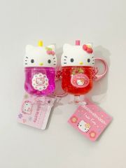 レア！！ハローキティ クリアフィギュア 赤 黄色 置物 サンリオ 沖縄