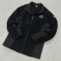 アイダー ブラック フリース ジャケット L