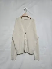 UNIQLO アイボリー Vネック カーディガン キッズ 150 0310