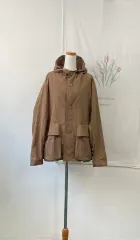 4回着用 - JILL STUART ジルスチュアート ブラウン フード付き マウンテンパーカー ジャケット