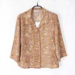 BURBERRY バーバリー オールド 総柄 丸襟 ジャケット ブラウス - メルカリ