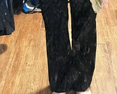 ストレッチ ブーツカット パンツ