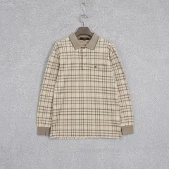 DAKS ゴルフ メンズ チェックパターン 長袖 カラ Tシャツ 95sizeのサムネイル