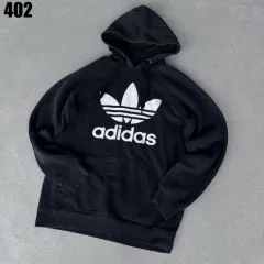 アディダス トレフォイル フードTシャツ ブラック