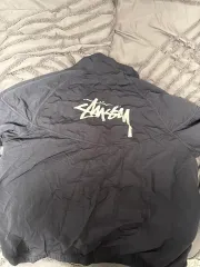 ナイキ STUSSY ウィンドランナー ジャケット OFF NOIR L ビーチ パンツ OFF NOIR S