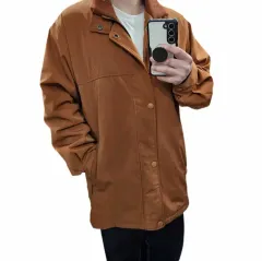 105 ジアーニ Valentino ヴィンテージ サファリ ジャケット DARK ORANGEのサムネイル