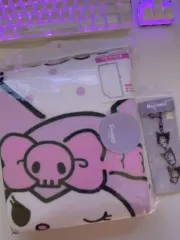 ビデオありますセット)クロミ 3段グリッターキーホルダー+大型タオル