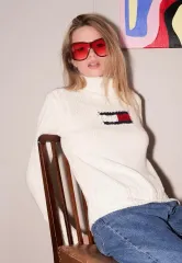 Tommy Hilfiger トミーヒルフィガー ヴィンテージ タートルネック ニット S